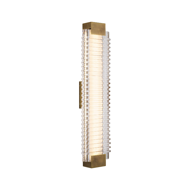 Alora WV374225 Alai 1-lt 25" Tall LED Wall Sconce - Vintage Brass