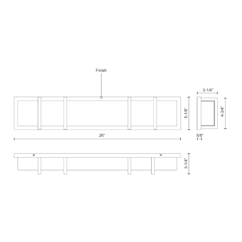 Kuzco VL61626 Alberni 1-lt 26" LED Vanity