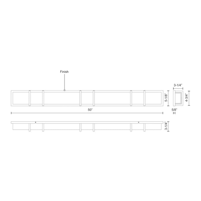 Kuzco VL61650 Alberni 50" LED Vanity Light