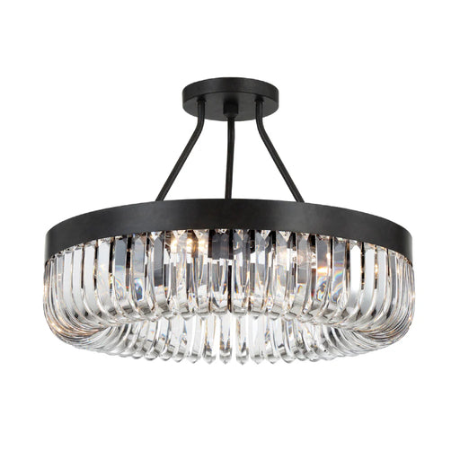 Crystorama ALI-B2008-CEILING Alister 8-lt 23" Semi Flush Mount