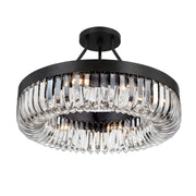 Crystorama ALI-B2008-CEILING Alister 8-lt 23" Semi Flush Mount