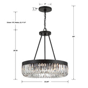 Crystorama ALI-B2008 Alister 8-lt 23" Chandelier