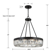 Crystorama ALI-B2010 Alister 10-lt 28" Chandelier
