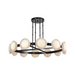 Alora CH320050-UNV Alonso 12-lt 51" LED Chandelier, Alabaster Shade - Urban Bronze