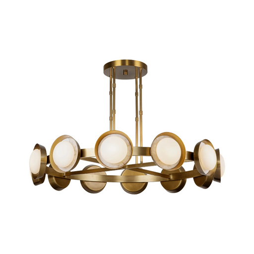 Alora CH320050-UNV Alonso 12-lt 51" LED Chandelier - Vintage Brass