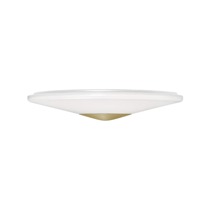 AFX ALPF17LAJUD Alpine 1-lt 17" LED Flush Mount - Light Antique Brass