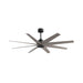 Matthews Fan Atlas Ariella 64" Ceiling Fan - Matte Black/Brushed Nickel