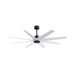 Matthews Fan Atlas Ariella 64" Ceiling Fan - Matte Black/Matte White