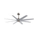 Matthews Fan Atlas Ariella 64" Ceiling Fan - Brushed Nickel/Barn Wood