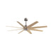 Matthews Fan Atlas Ariella 64" Ceiling Fan - Brushed Nickel/Light Maple