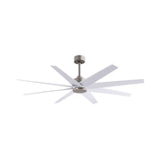 Matthews Fan Atlas Ariella 64" Ceiling Fan - Brushed Nickel/Matte White