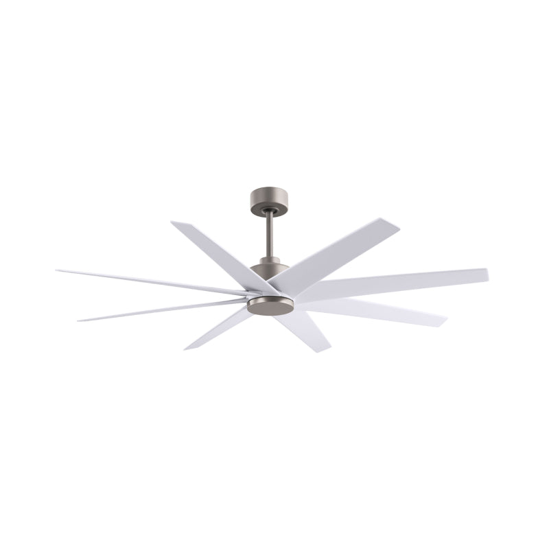 Matthews Fan Atlas Ariella 64" Ceiling Fan - Brushed Nickel/Matte White