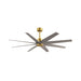 Matthews Fan Atlas Ariella 64" Ceiling Fan - Brushed Brass/Brushed Nickel
