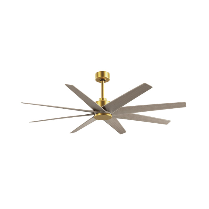 Matthews Fan Atlas Ariella 64" Ceiling Fan - Brushed Brass/Gray Ash