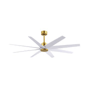 Matthews Fan Atlas Ariella 64" Ceiling Fan - Brushed Brass/Matte White
