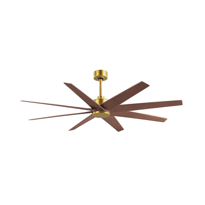 Matthews Fan Atlas Ariella 64" Ceiling Fan - Brushed Brass/Walnut