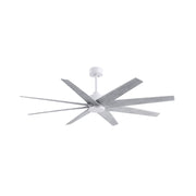 Matthews Fan Atlas Ariella 64" Ceiling Fan - Matte White/Barn Wood