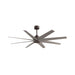 Matthews Fan Atlas Ariella 64" Ceiling Fan - Textured Bronze/Brushed Nickel