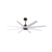 Matthews Fan Atlas Ariella 64" Ceiling Fan - Textured Bronze/Matte White