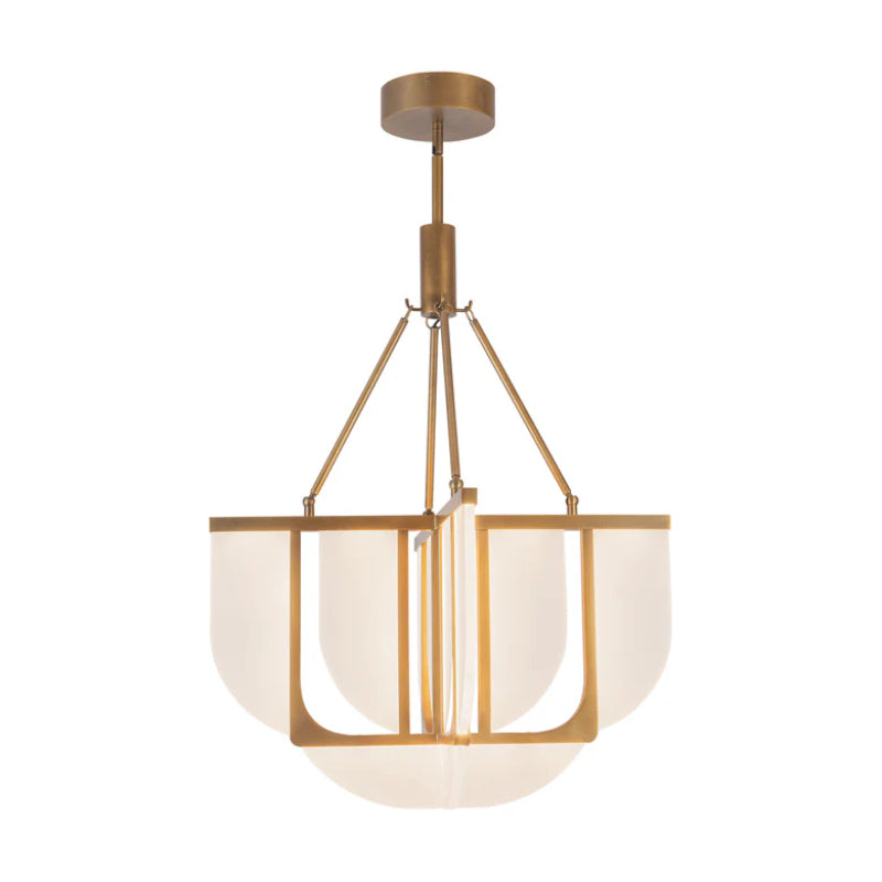 Alora CH336424-UNV Anders 25" LED Chandelier - Vintage Brass