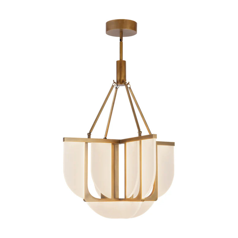 Alora CH336424-UNV Anders 25" LED Chandelier - Vintage Brass