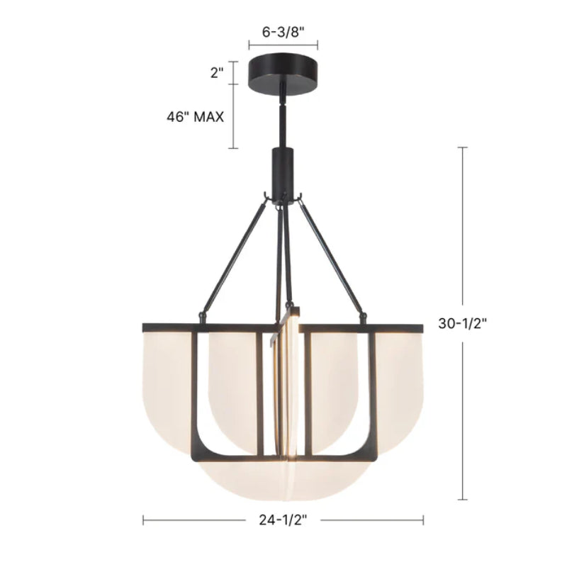 Alora CH336424-UNV Anders 25" LED Chandelier