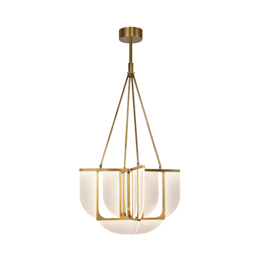 Alora CH336830 Anders 9-lt 30" LED Chandelier - Vintage Brass