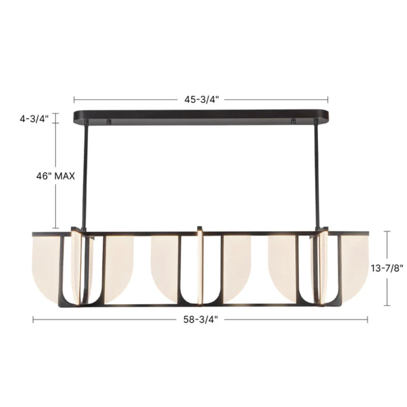 Alora LP336359 Anders 59" LED Pendant