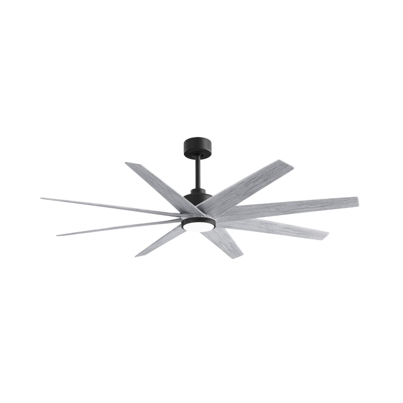 Matthews Fan Atlas Ariella-LK 64" Ceiling Fan with LED Light - Matte Black/Barn Wood