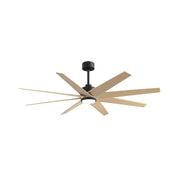 Matthews Fan Atlas Ariella-LK 64" Ceiling Fan with LED Light - Matte Black/Light Maple