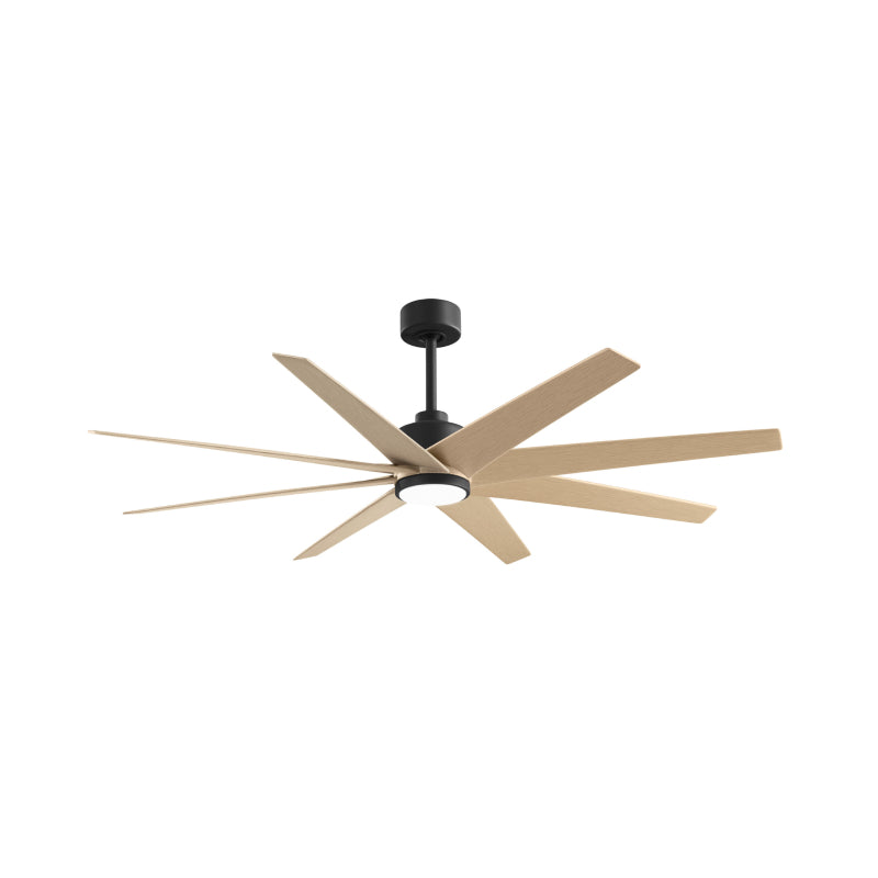 Matthews Fan Atlas Ariella-LK 64" Ceiling Fan with LED Light - Matte Black/Light Maple