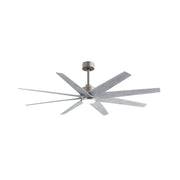 Matthews Fan Atlas Ariella-LK 64" Ceiling Fan with LED Light - Brushed Nickel/Barn Wood