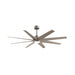 Matthews Fan Atlas Ariella-LK 64" Ceiling Fan with LED Light - Brushed Nickel/Gray Ash