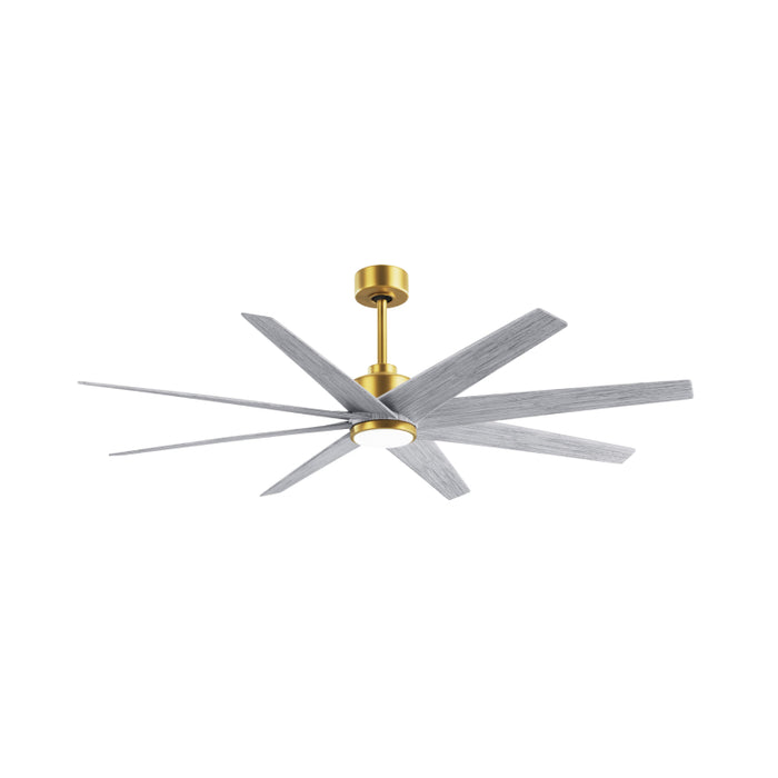 Matthews Fan Atlas Ariella-LK 64" Ceiling Fan with LED Light - Brushed Brass/Barn Wood