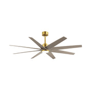 Matthews Fan Atlas Ariella-LK 64" Ceiling Fan with LED Light - Brushed Brass/Gray Ash