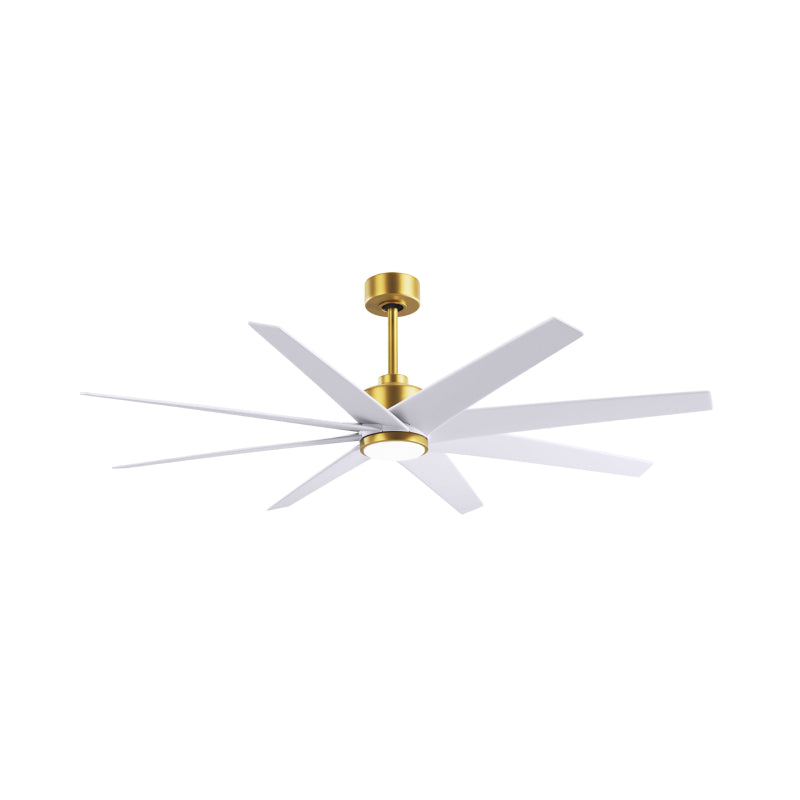 Matthews Fan Atlas Ariella-LK 64" Ceiling Fan with LED Light - Brushed Brass/Matte White