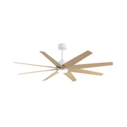 Matthews Fan Atlas Ariella-LK 64" Ceiling Fan with LED Light - Matte White/Light Maple