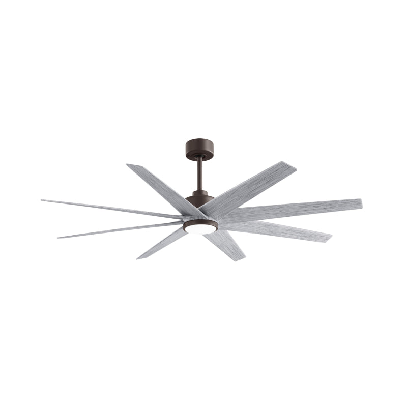 Matthews Fan Atlas Ariella-LK 64" Ceiling Fan with LED Light - Textured Bronze/Barn Wood