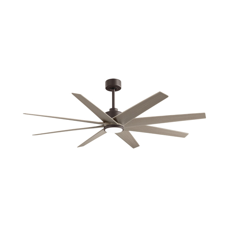 Matthews Fan Atlas Ariella-LK 64" Ceiling Fan with LED Light - Textured Bronze/Gray Ash