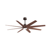 Matthews Fan Atlas Ariella-LK 64" Ceiling Fan with LED Light - Textured Bronze/Walnut