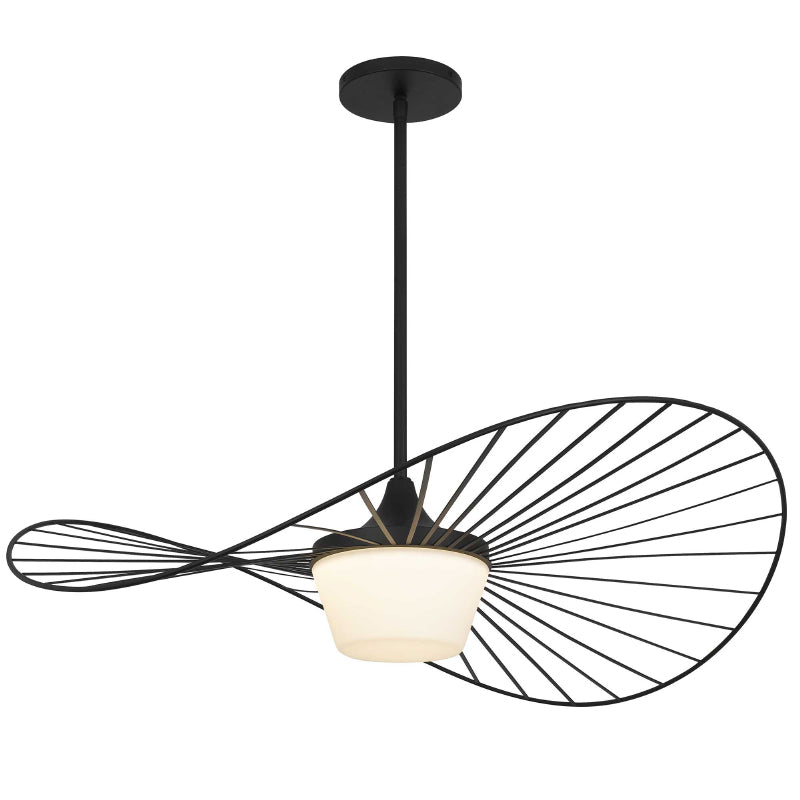 Alteck Lighting AP0150-5CCT-W New Wave 1-lt 34" LED Outdoor Pendant, 5CCT Selectable