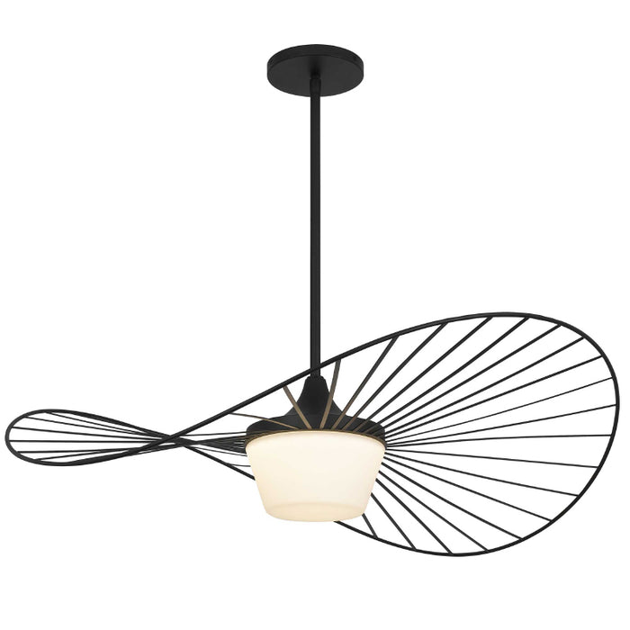 Alteck Lighting AP0150-5CCT-W New Wave 1-lt 34" LED Outdoor Pendant, 5CCT Selectable