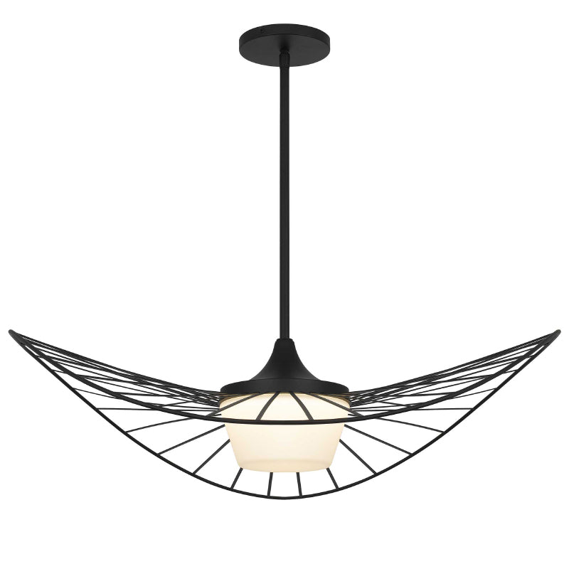 Alteck Lighting AP0150-5CCT-W New Wave 1-lt 34" LED Outdoor Pendant, 5CCT Selectable