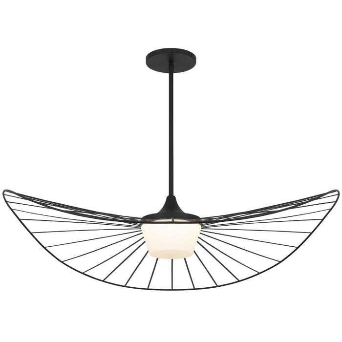 Alteck Lighting AP0071-5CCT-W New Wave 1-lt 44" LED Outdoor Pendant, 5CCT Selectable