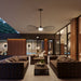 Alteck Lighting AP0071-5CCT-W New Wave 1-lt 44" LED Outdoor Pendant, 5CCT Selectable
