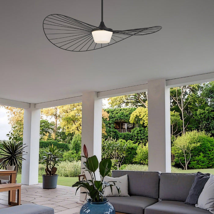Alteck Lighting AP0071-5CCT-W New Wave 1-lt 44" LED Outdoor Pendant, 5CCT Selectable