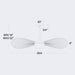 Alteck Lighting AP0071-5CCT-W New Wave 1-lt 44" LED Outdoor Pendant, 5CCT Selectable