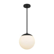 Alteck Lighting AP0072-5CCT-W Rondure 1-lt 10" LED Outdoor Pendant, 5CCT Selectable