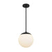 Alteck Lighting AP0072-5CCT-W Rondure 1-lt 10" LED Outdoor Pendant, 5CCT Selectable
