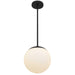 Alteck Lighting AP0072-5CCT-W Rondure 1-lt 10" LED Outdoor Pendant, 5CCT Selectable